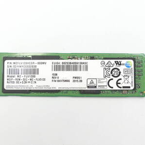 中古動作品 SAMSUNG MZ-FLV1280 SSD 128GB M.2 NVMe PCI-e G0049