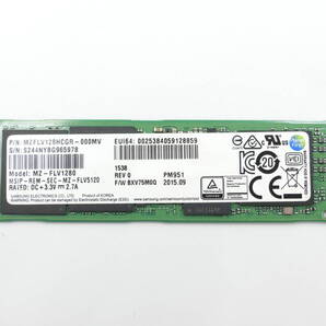中古動作品 SAMSUNG MZ-FLV1280 SSD 128GB M.2 NVMe PCI-e G0053