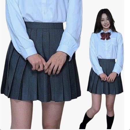 BeLoved プリーツスカート Mサイズ 丈42cm ウエスト67cm グレー JK 女子高生 中学生 制服 新品 送料込み