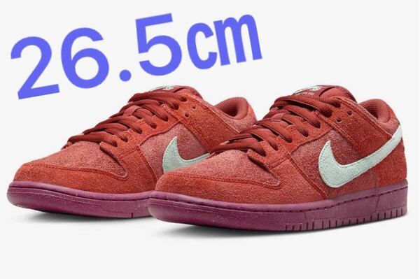 新品 26.5㎝ Nike SB Dunk Low Pro PRM Mystic Red and Rosewood ナイキ SB ダンク ロープロ ミスティックレッド ローズウッド DV5429-601