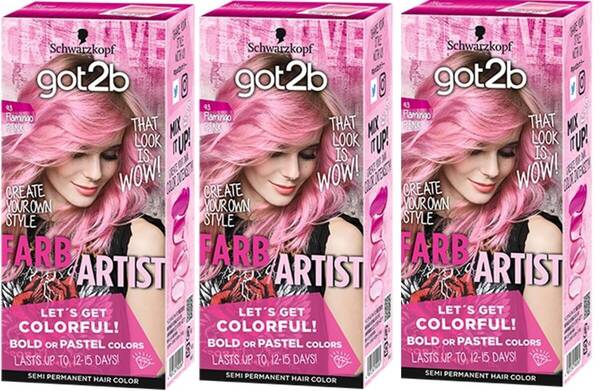 got2b ゴットゥービーカラークリーム フラミンゴピンク ヘアカラー 3個セット
