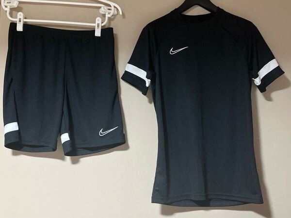 NIKE ナイキ DRI-FIT 半袖Tシャツ+ハーフパンツセット Mサイズ 黒色系 上下セット M
