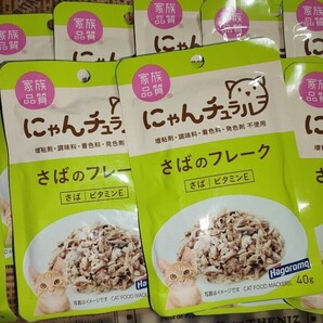 にゃんチュラル パウチ さばのフレーク(40g) ×12パウチ