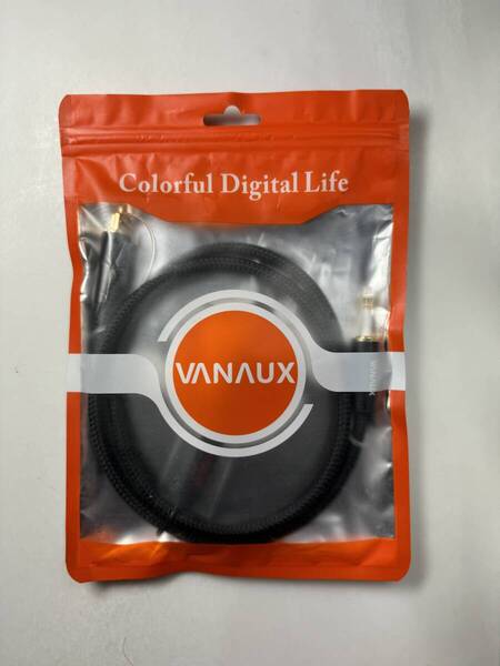 光デジタルケーブル VANAUX OPTICAL cable 変換 丸型・角型S/PDIF ミニ トスリンク 3.5mm TOSLINK 織線1m AL製ハウジング24Kメッキ端子