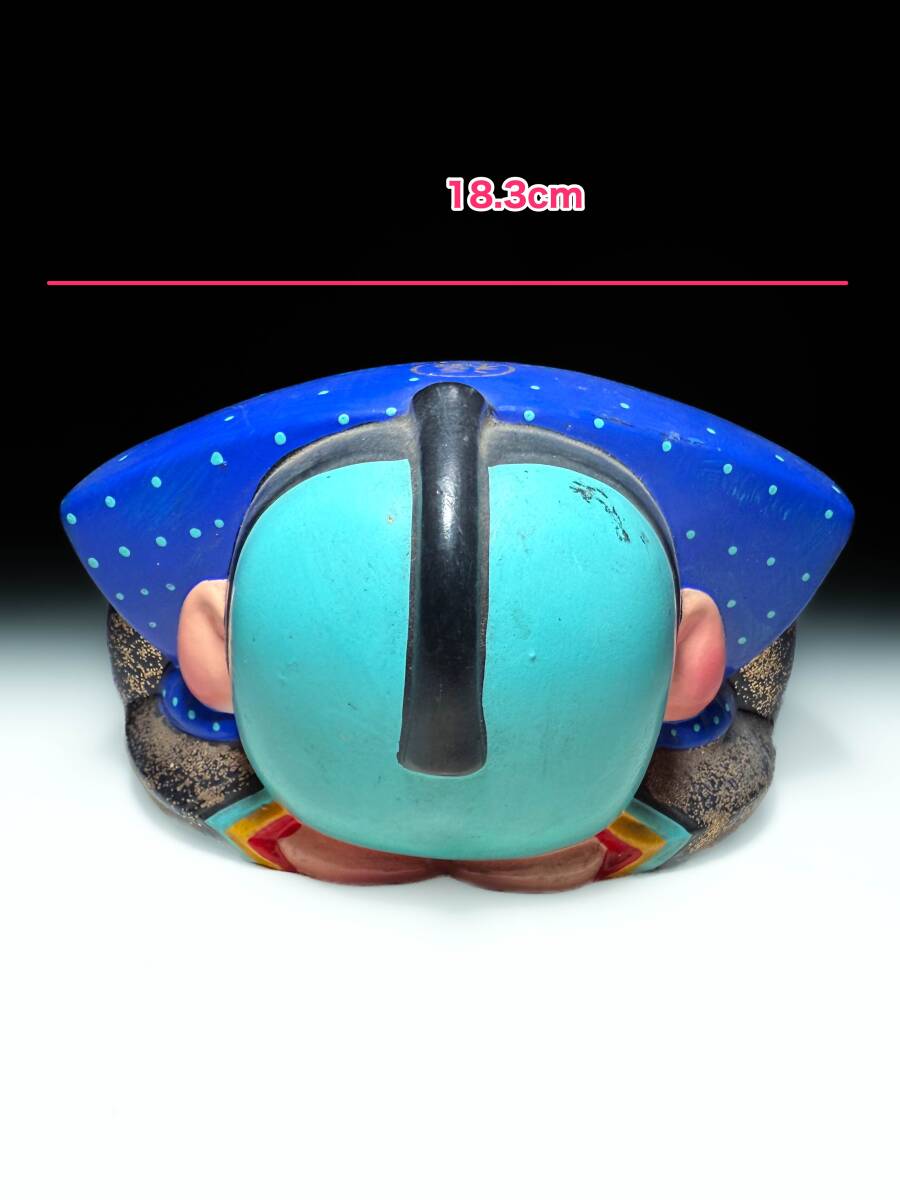 中古】純銀製 長幸斎作 福助像 90.5g ガラスケース付き 置物
