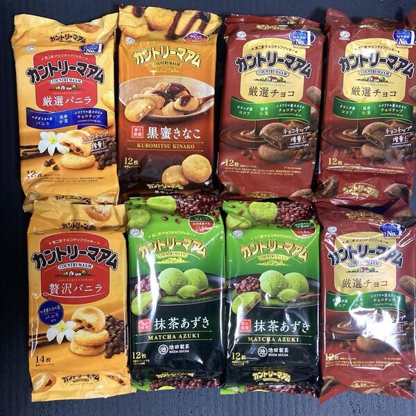 カントリーマアム 厳選チョコ 厳選バニラ 抹茶あずき 黒蜜きなこ 贅沢バニラ B