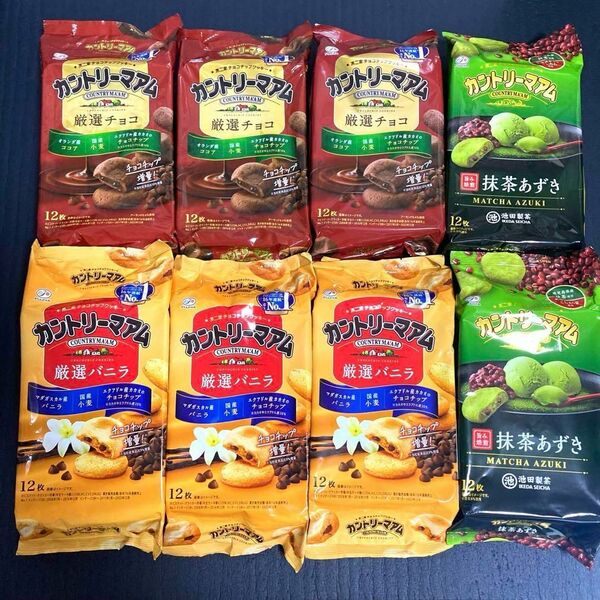 カントリーマアム 厳選チョコ 厳選バニラ 抹茶あずき セットc