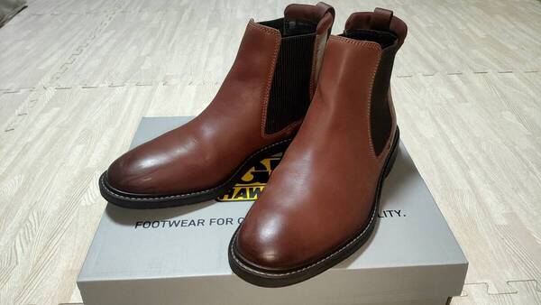 clarks サイドゴアブーツ Clarkdale Hall クラークデールホール US7 UK6 EU39.5 ブリティッシュタンレザー クラークス