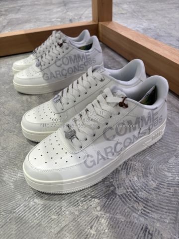 ■激レア!!■新品タグ付き■コムデギャルソン大阪 X BAPE Wロゴ BAPE STAスニーカー■8→26cm■国内直営店正規品■即日配送