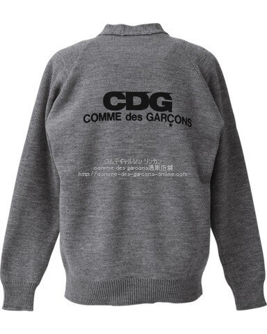 ■激レア■コムデギャルソンCDG限定カーディガン(エアライン・ロゴ)■サイズM■グレー■新品タグ付■正規品■COMME des GARCONS