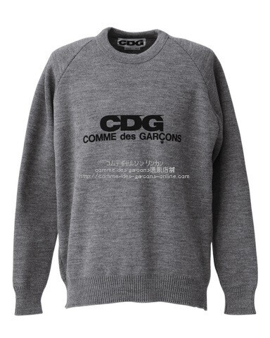 ■激レア■CDG限定ニット・セーター(Charles Kirk-チャールズ カーク-社製)■サイズS■グレー■新品タグ付■正規品■COMME des GARCONS