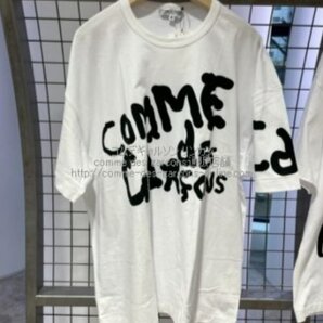 ■激レア■新品タグ付■コムデギャルソン 青山店限定 ロゴ Tシャツ ビッグシルエット■サイズS■唐沢寿明さん着用-■国内直営店正規品