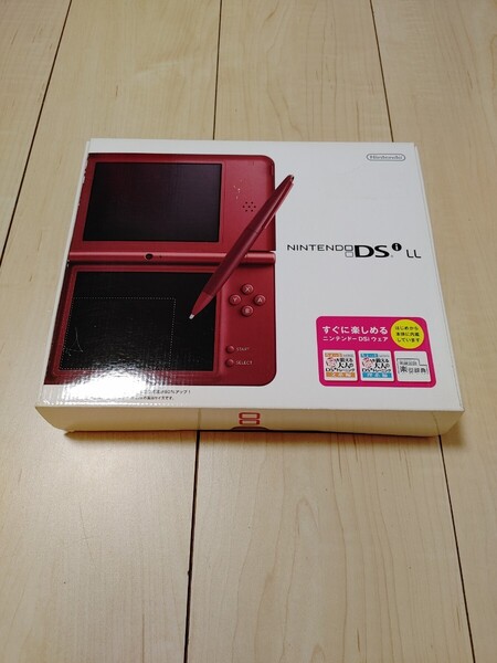 ニンテンドーDSi LL本体 ワインレッド 充電器 箱付属 ジャンク