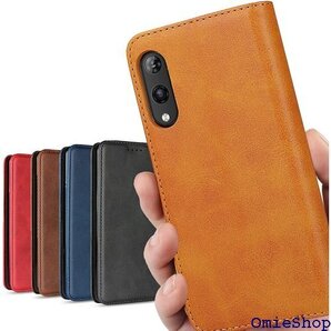 Xperia Ace II ケース 手帳型 AceII 入れ スタンド機能 落ち着いた色 レトロ ライトブラウン 385