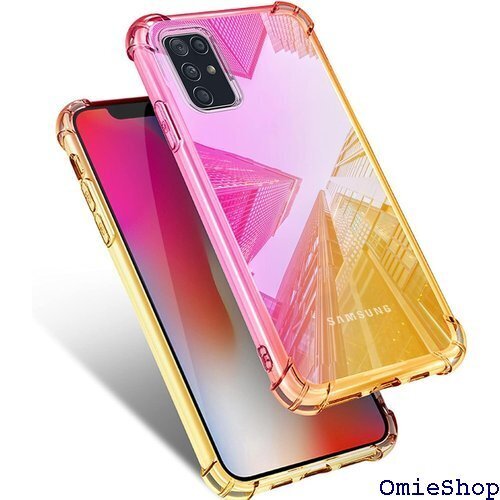 Galaxy A51 5G ケース クリア SCG07 き スリム ピンク/ゴールド MJJ-1044-45-1 412