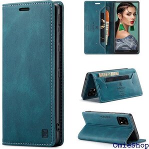 AQUOS Sense6 ケース 手帳型 doo SH doo SH-54B au SHG05対応 ターコイズ 536