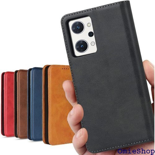 Oppo Reno7 A / Reno9 A ケース カード入れ スタンド機能 落ち着いた色 レトロ ブラック 815