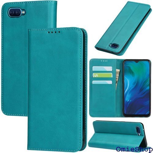 oppo reno a ケース 手帳型 スマホケース a カードスロット、キックスタンド レザー スカイブルー 1416