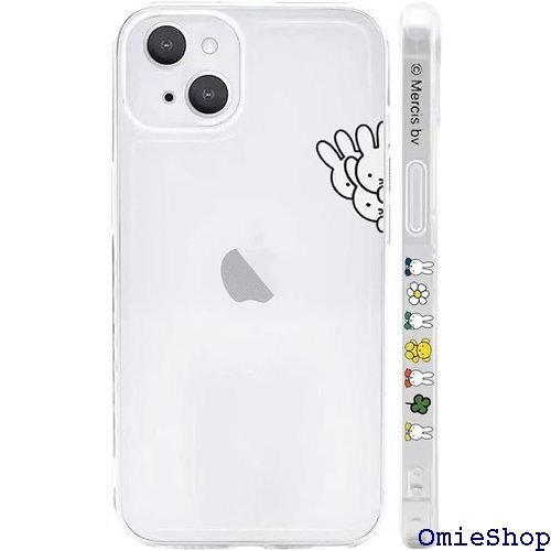 ミッフィー iPhone15 用 ケース クリア 保護 プホール付き 6.1インチ ケース アイフォン15 対応 1479