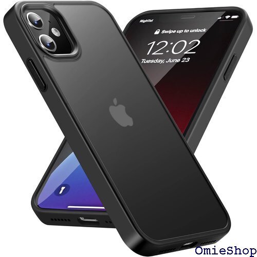 iPhone 11 用 ケース 半透明 衝撃吸収 米軍 ル付き 6.1インチ アイフォン 11用カバー ブラック 1480