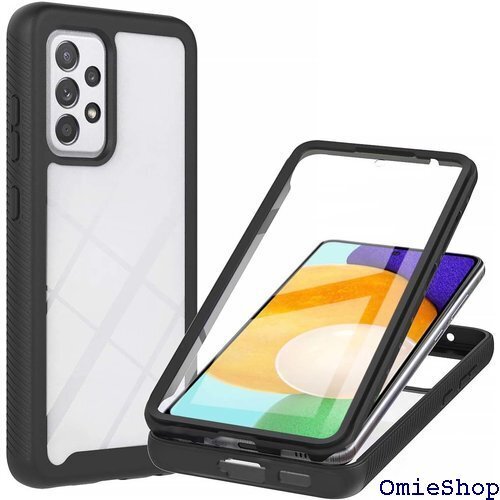 Samsung Galaxy A53 5G ケース ギ クリア すり傷防止 Qi充電対応 携帯カバー 透明/黒 1650
