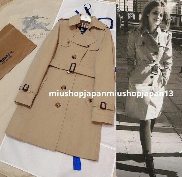 本物上質●バーバリー ロンドン トレンチコート バーバリー ベージュ BURBERRY LONDON ロング S M ミドル シングル