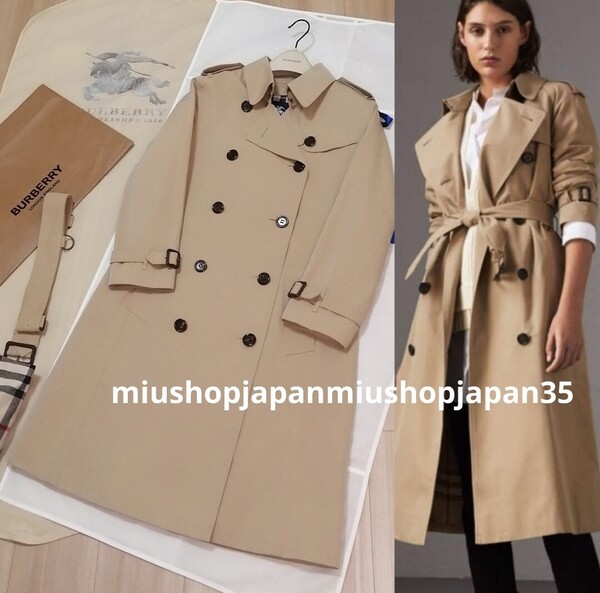 本物上質●バーバリー ロンドン BURBERRY LONDON ベージュ トレンチコート コート トレンチ ロング 38サイズ M ライナー ベルト