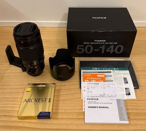 美品 富士フイルム XF50-140mm F2.8 R LM OIS WR アルクレストII付属