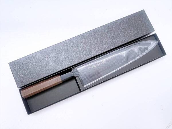 未使用保管 堺孝行 黒影 牛刀 包丁 240mm フッ素加工 07496