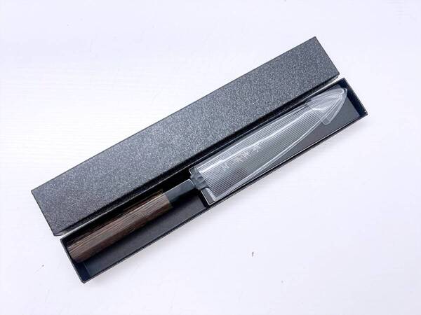 未使用保管 堺孝行 黒影 ペティナイフ 包丁 150mm フッ素加工 07491
