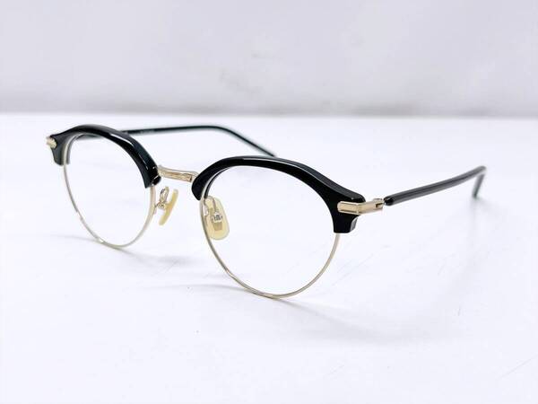 美品 金子眼鏡 KANEKO OPTICAL VINTAGE メガネ KV-91 48□21-145 ハーフリム ボストン 度なし