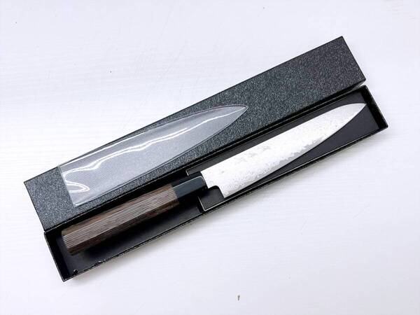 未使用保管 堺孝行 ZA18 ダマスカス コバルト鋼 和 ペティナイフ 150mm