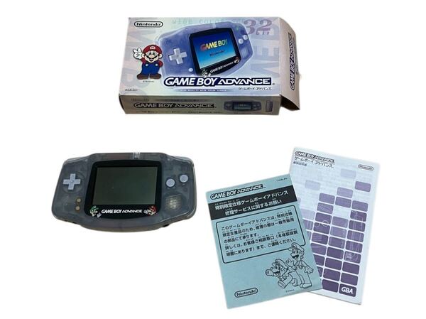 【通電確認済】 NINTENDO AGB-001 ゲームボーイアドバンス 本体 マリオBros.バージョン 難あり ジャンク