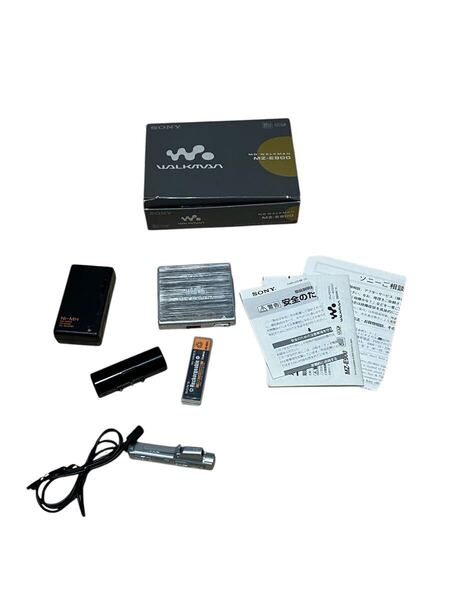 【動作確認済】 SONY ソニー MZ-E900 シルバー MDプレーヤー MD WALKMAN ウォークマン