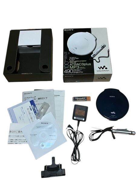 【動作確認済】 SONY ソニー CDウォークマン ポータブルCD D-NE20 乾電池ケース ACアダプター