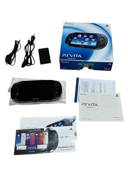 【動作確認済】 SONY ソニー PlayStation Vita本体 Wi-Fiモデル PCH-1000 ZA01 クリスタル・ブラック PS Vita