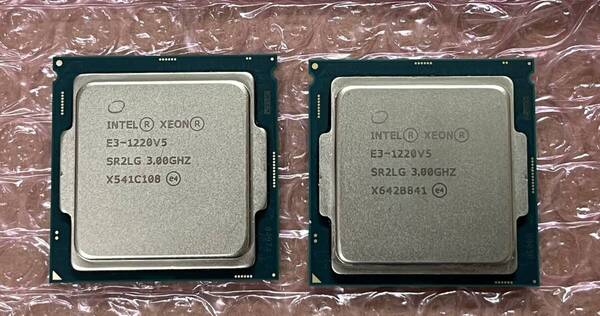 Intel Xeon E3-1220v5 3.00GHz SR2LG | 2個組