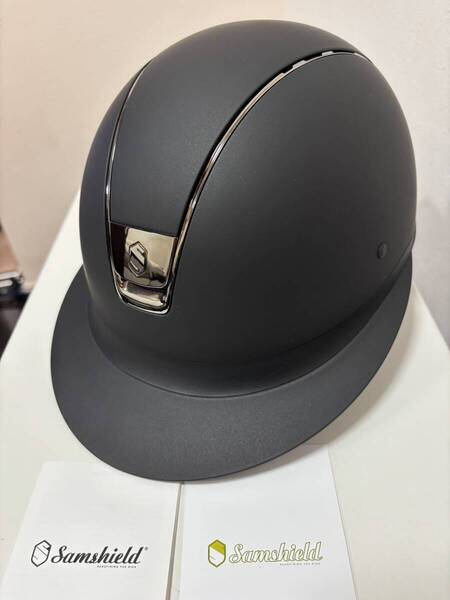 「新品」Samshield 乗馬 ヘルメット インナー付き、ケース付 Sサイズ