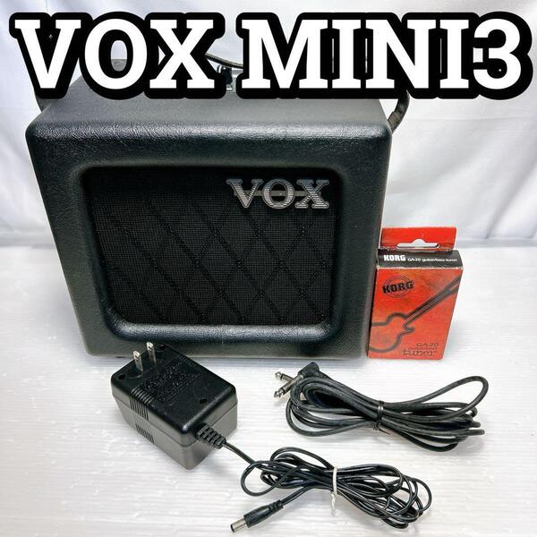 VOX MINI3 ギター用アンプ、電源コード、シールド付き、