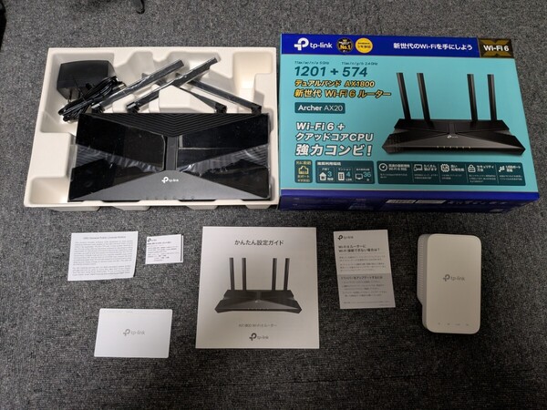 TP-Link Archer AX20 Wi-Fi 無線LAN ルーター デュアルバンド+RE300