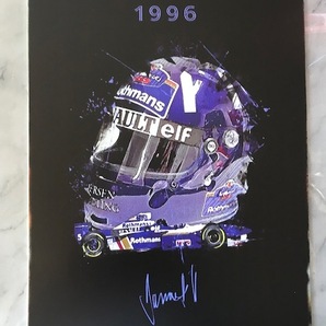 1996年 デーモン ヒル ルノー elf F1 ブリキのアート看板 お部屋に・ガレージに! 送料サービス