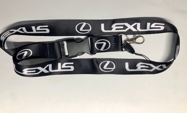 LEXUS レクサスロゴ 黒 ネックストラップ 送料サービス LBX LC500 LX570 RX300 IS500 ES300 GS300 RX500 UX200 NX300 RCF