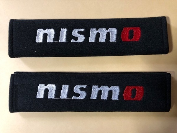 送料無料! 目立つ? ニスモ NISMOロゴ ブラックシートベルトカバー スカイライン GTR R32 R33 R34 オーラ ノート マーチ