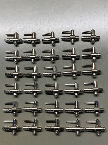 【送料無料】日本製一方コック30個セット 新品 未使用 金属製