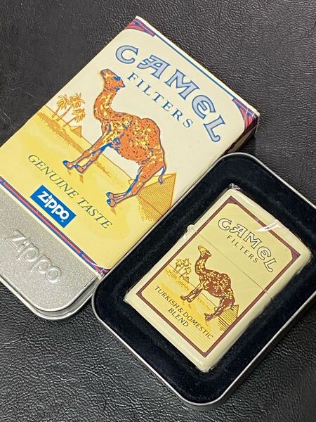 zippo キャメル 限定品 希少モデル ヴィンテージ CAMEL FILTERS シルバーインナー 1998年製 専用ケース 保証書付き