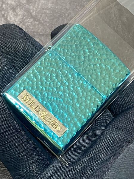 zippo マイルドセブン 両面ハンマートーン 限定品 希少モデル ヴィンテージ 1998年製 ② MILD SEVEN シルバーインナー 1998年製