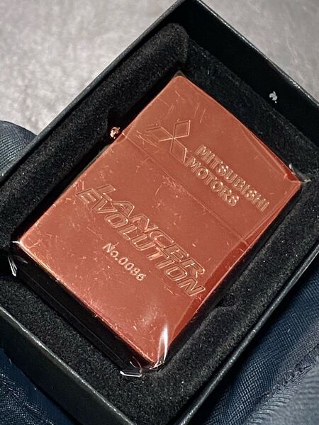 zippo LANCER EVOLUTION 限定品 希少モデル ヴィンテージ 2002年製 ランサー エボリューション シリアルナンバー NO.0086 ケース 保証書付