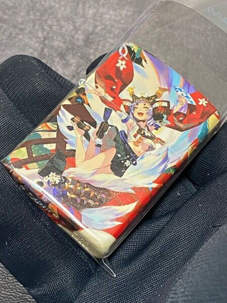 ZORRO 猫 将軍 全面 絵柄 zippo型 オイルライター