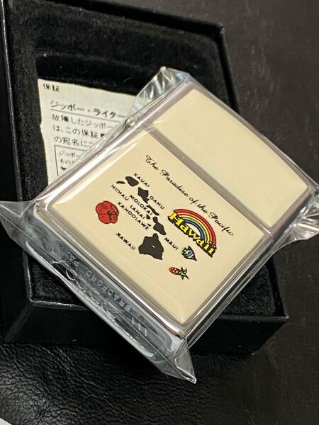 zippo ハワイ ウルトラライト 1984年製 両面デザイン 希少モデル ヴィンテージ Hawaii シルバーインナー 1985年製 ケース 保証書付き