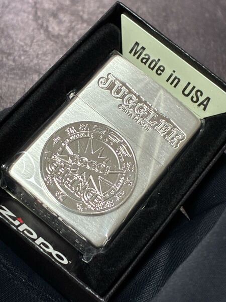 zippo ジャグラー シルバーコイン シルバー 2023年製 GO GO CHANCE JUGGLER ケース 保証書付き